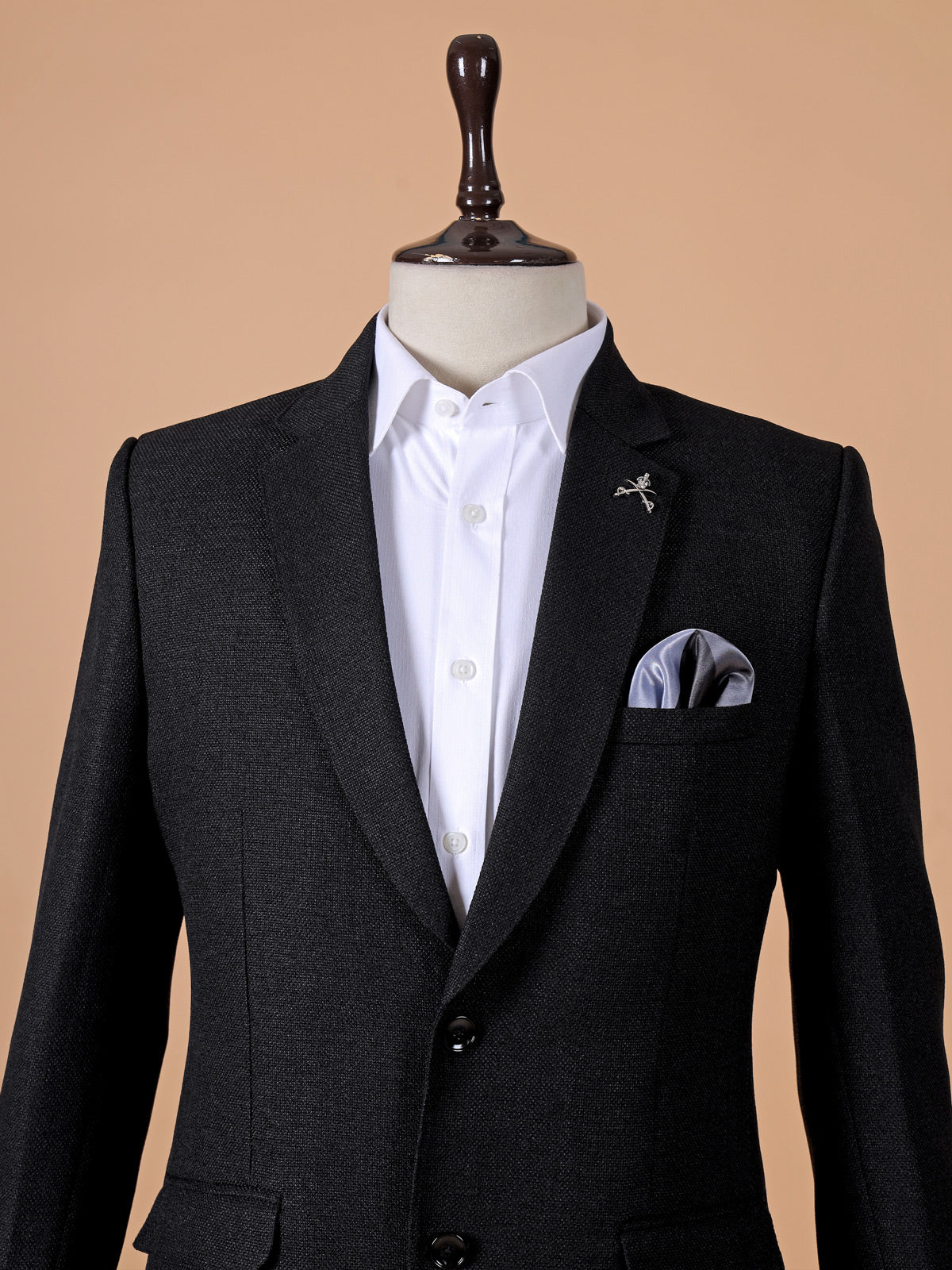 Stunning terry rayon blazer in black