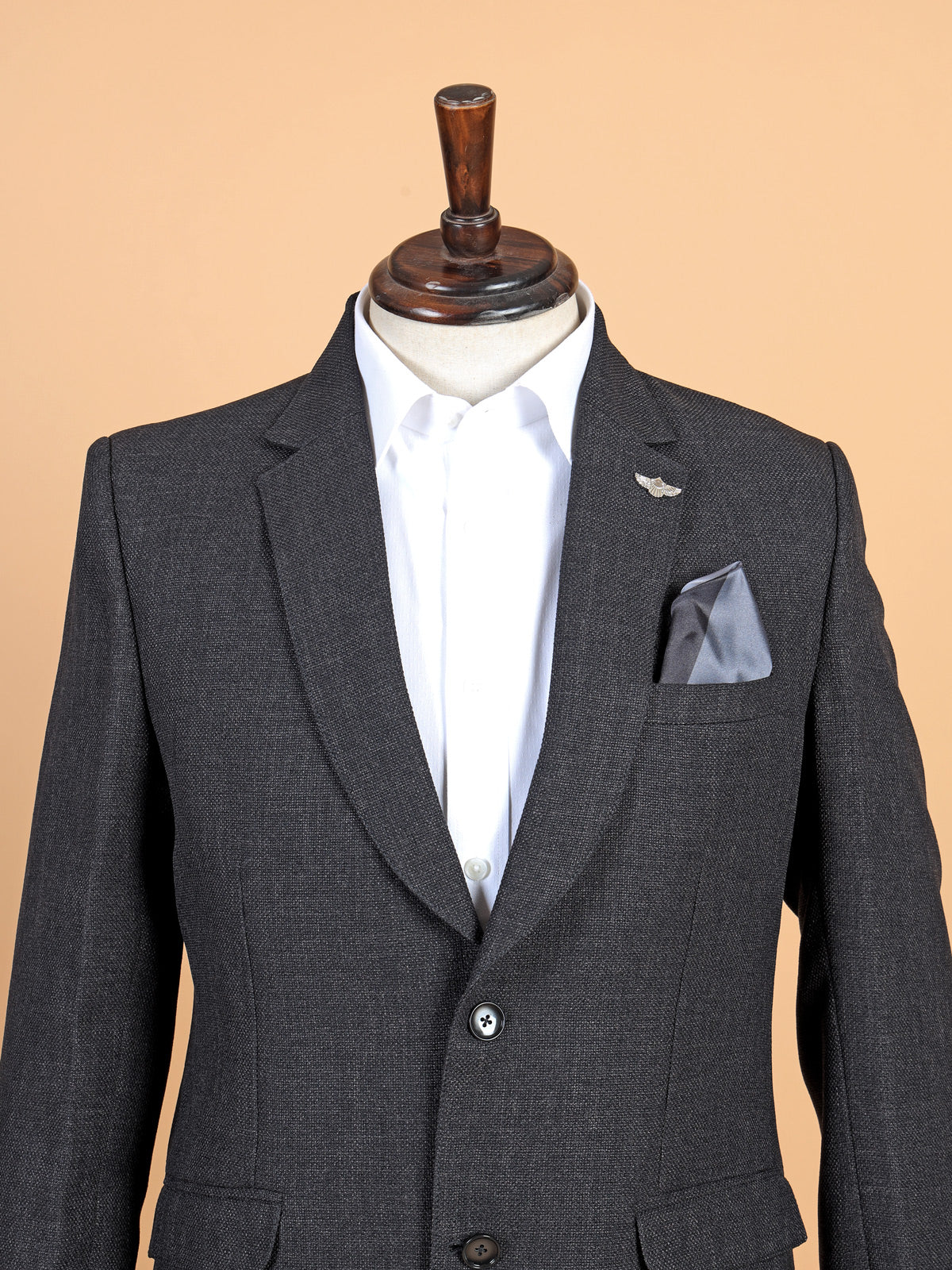 Stunning terry rayon blazer in dark grey