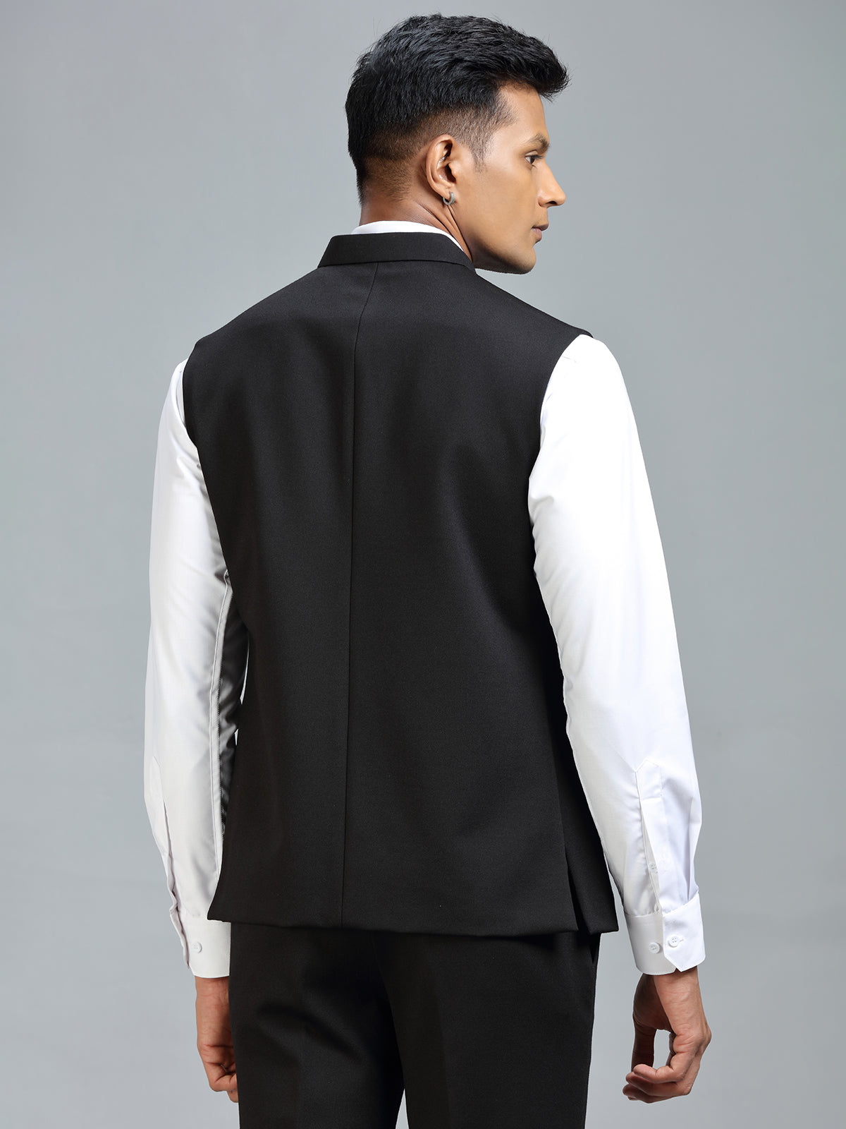 Timeless elegance ultimate black waistcoat for men