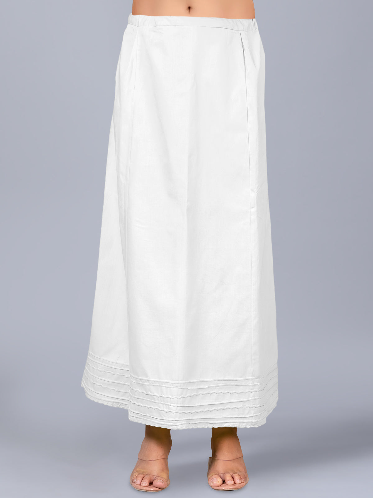White cotton saree petticot