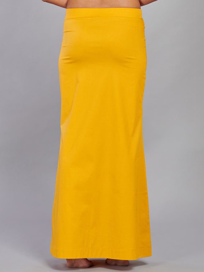 Yellow lycra cotton saree shaper