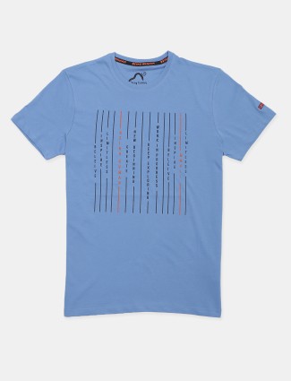 Being Human printed blue cotton hue t-shirt