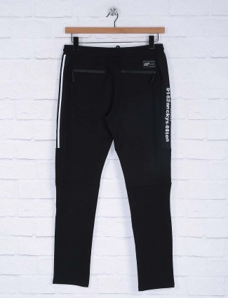 Cookyss black colored cotton track pant