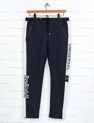 Cookyss cotton navy track pant for gym