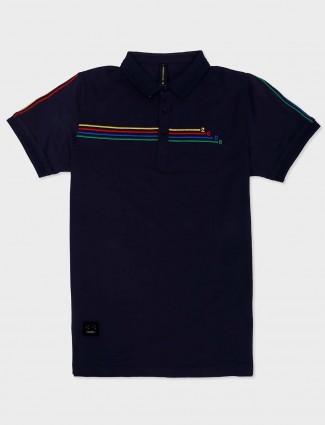 Cookyss presented solid navy t-shirt