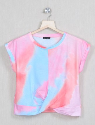 Deal multi-color hue casual wear cotton top for women