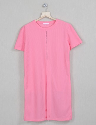Deal presented up and down style pink top womens