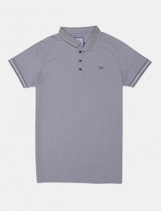 Deepee solid grey t-shirt for mens