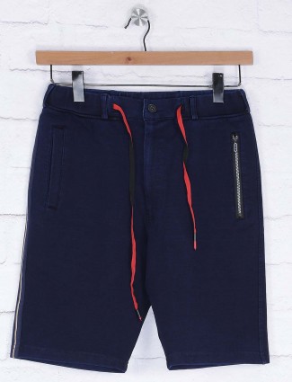 Deepee solid navy colored shorts