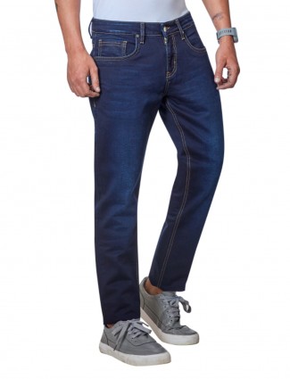 Dragon Hill fancy solid navy jeans