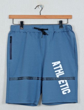 DXI printed blue casual shorts