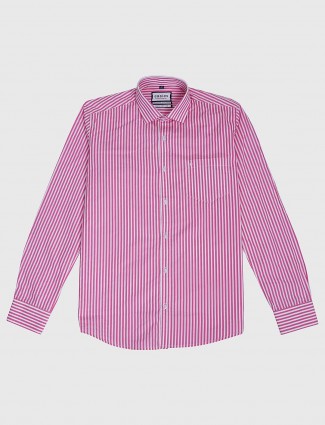 Easies pink hue stripe pattern shirt