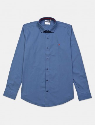 Frio blue cotton full sleeve shirt for mens