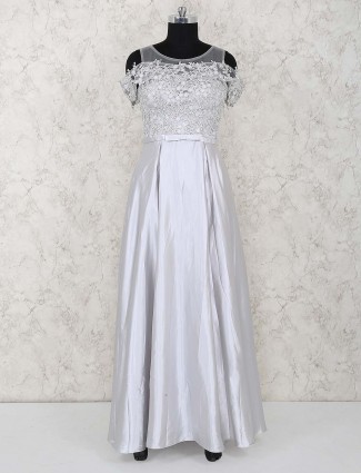 Gorgeous grey color gown