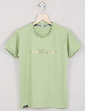 Gusto presented olive green hue t-shirt for little boys