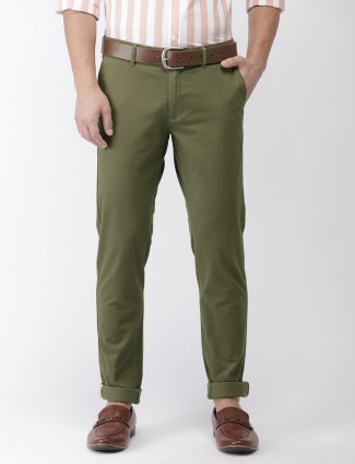 Indian Terrain casual wear green trouser