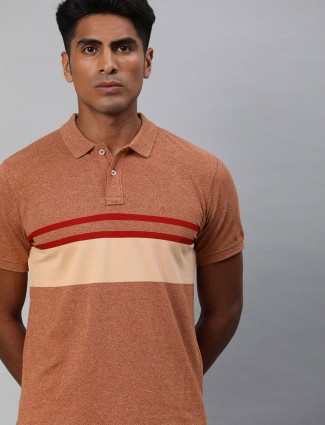 Indian Terrain solid peach t-shirt