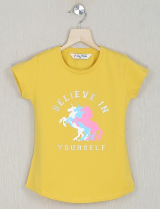 Just cloth yellow shade top for little girls