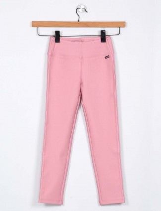 Leo N Babes girls jeggings in pink