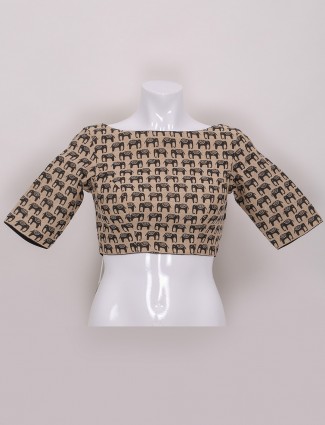 Ready made blouse in beige color