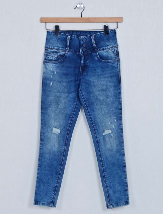 Recap blue denim jeans for women