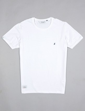 River Blue white solid polo t-shirt