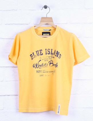 Ruff simple yellow hue t-shirt