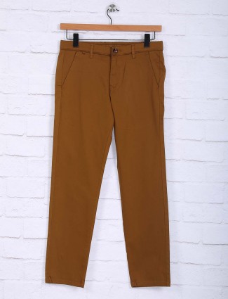 Sixth Element solid brown hue trouser