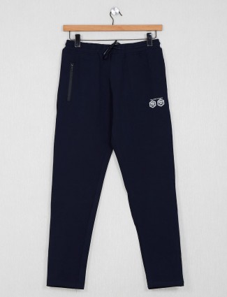 Stride solid navy color track pant