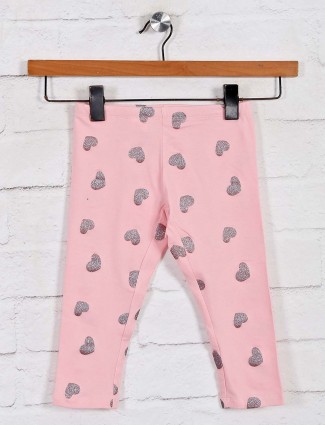 UCB pink printed leggings for girls