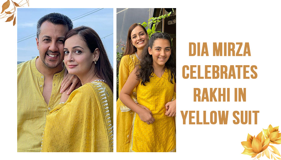 Dia Mirza Slaying in Sunshine Yellow Salwar Suit