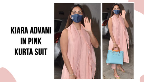 Kiara Advani in Pink Kurta Suit