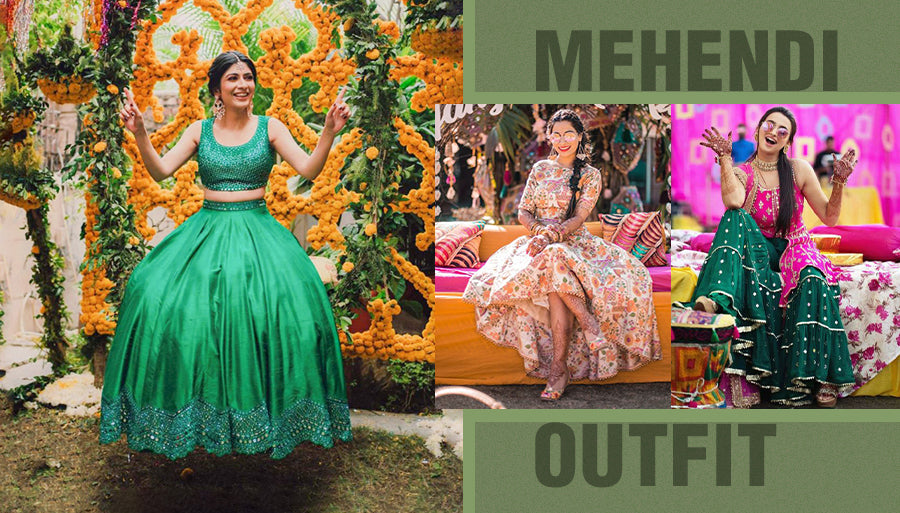 Top Bridal Mehendi Outfits That Are In Trend