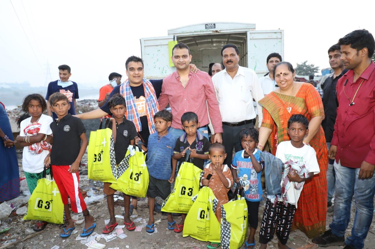 G3+ Store Surat Giveaway Diwali Gifts to Over 300 Slum Children