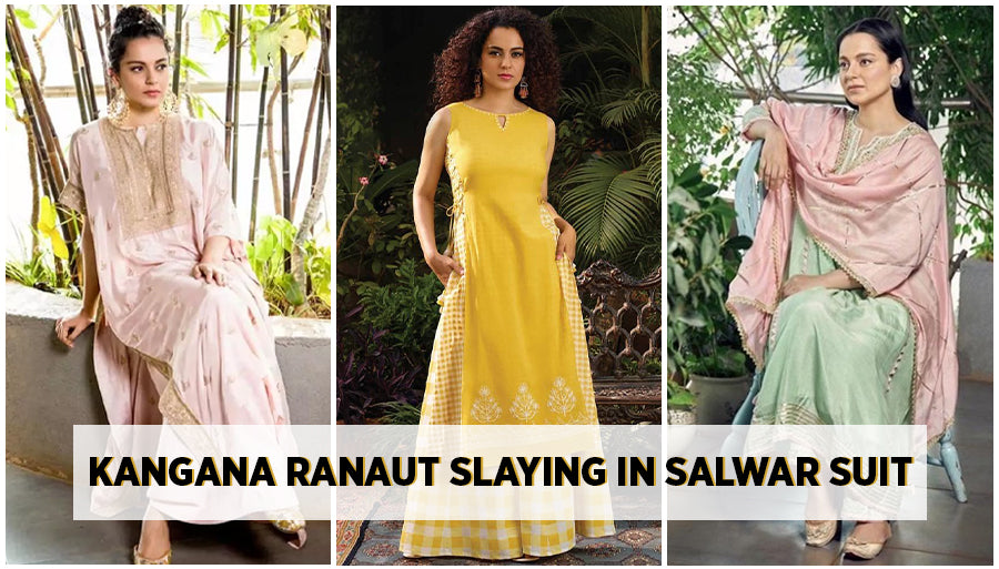 Kangana Ranaut Slaying in Traditional Salwar Suit