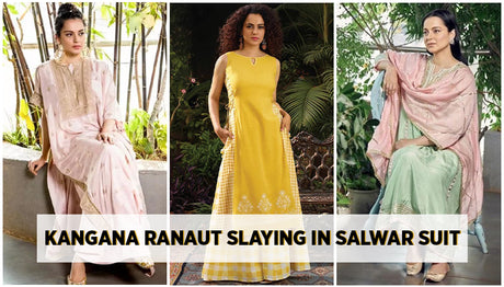 Kangana Ranaut Slaying in Traditional Salwar Suit