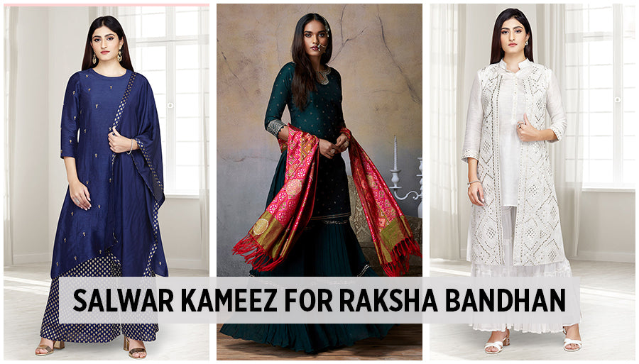 Latest Style of Salwar kameez for Rakshabandhan