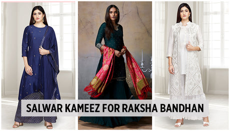 Latest Style of Salwar kameez for Rakshabandhan