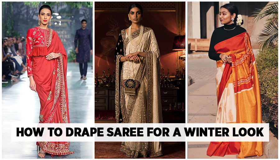Saree Draping For Winter Look - Styles and Tips