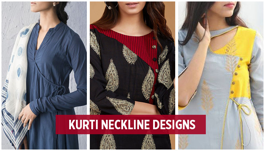 Latest kurti neckline designs for office wear