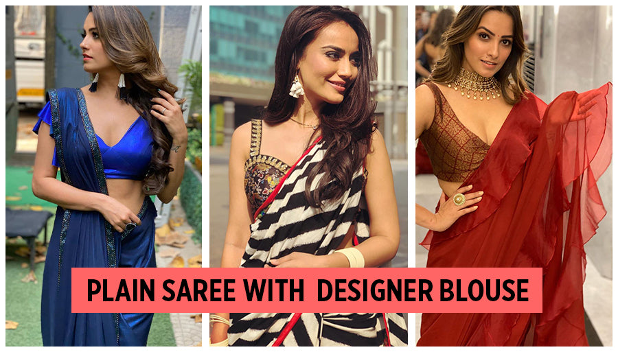 Top 12 Blouse Designs for Plain Sarees in 2024