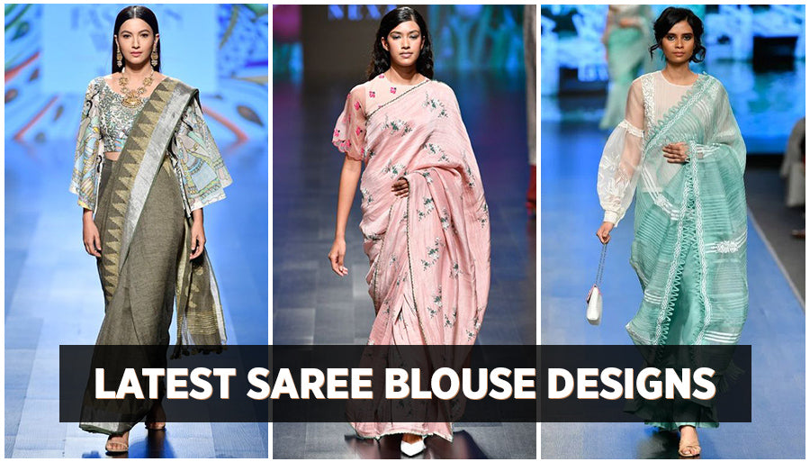Latest Saree Blouse Designs for Net sarees, Cotton sarees, Silk sarees
