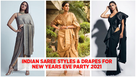 Saree Styles & Drapes for new year party 2022