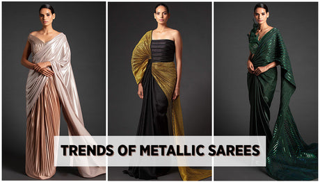 Best Metallic Saree Blouses Designs