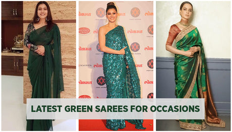 Top 10 latest Green Saree for Different Occasions