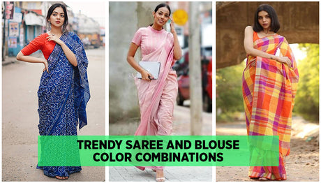 Latest Saree Colour Combination