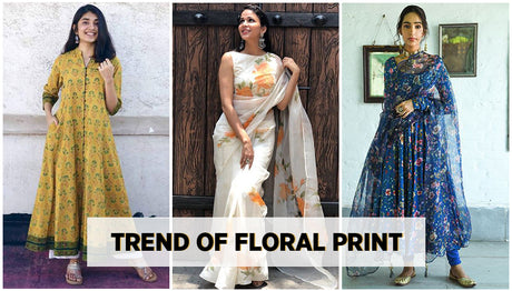 6 Latest Floral Print for Sarees, Kurtis & Salwar Suits in 2021
