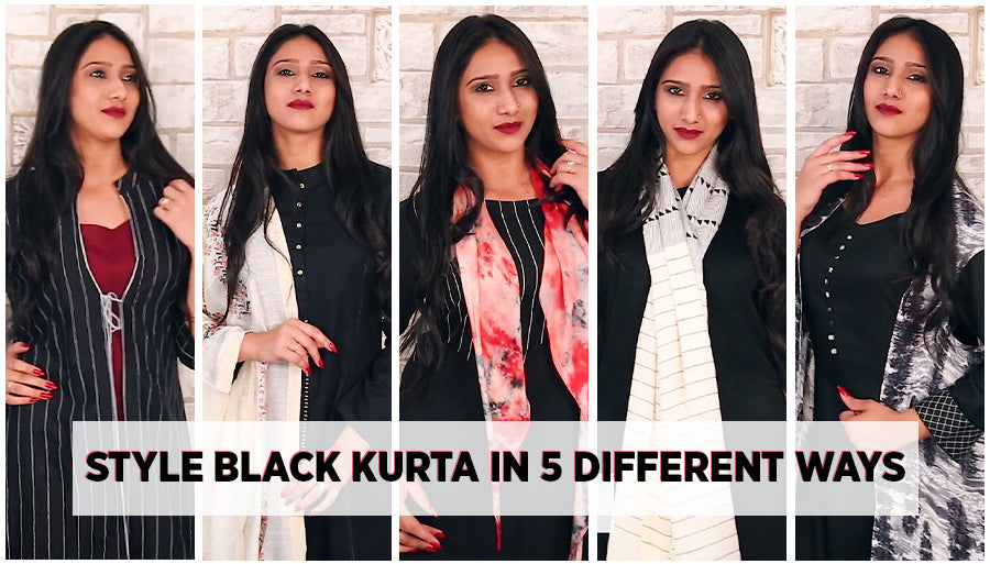 How to Style a Black Kurta in 5 Different Ways