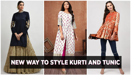 How to wear a Kurti or Tunic in Different Styles to look Strikingly Stunning