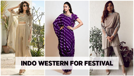 Indian Festival Fusion Outfits Ideas for Diwali